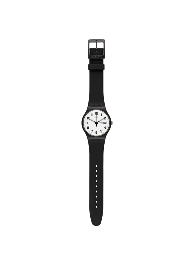 Swatch silicone noir fond blanc