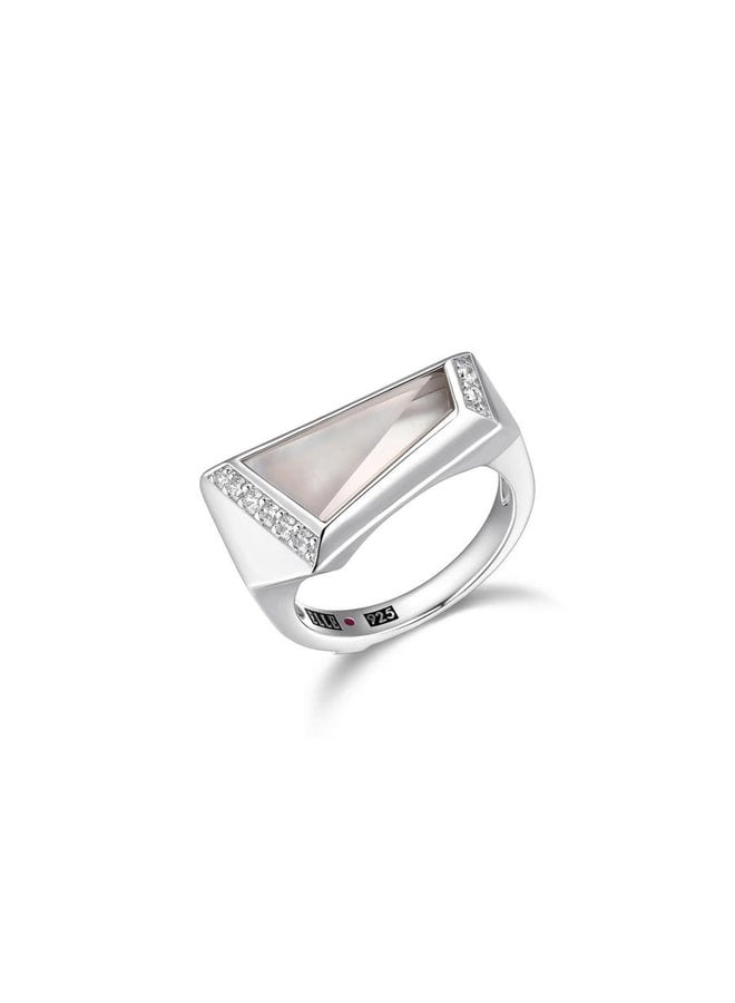 Bague 925 Elle  Iceberg nacre doublé zircon