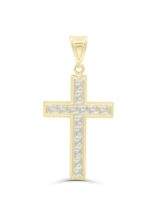 Pendentif 10k 2tons croix versace