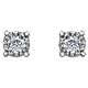 Boucle d'oreille 10k blanc diamant 2x0.10ct I GH illusion