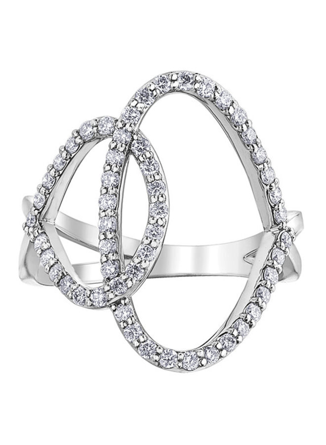 10k white diamond ring 53=0.50ct I1 J