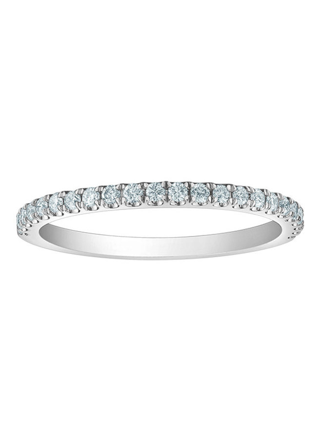 Semi eternity 14k white 23 lab diamond = 0.23ct SI2 H