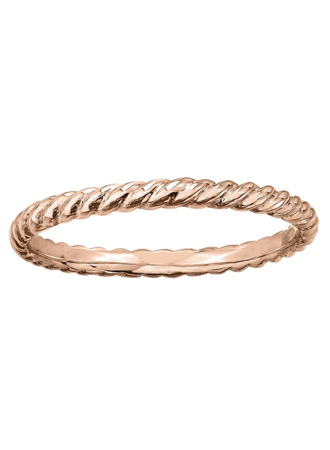 10k rose gold twisted ring