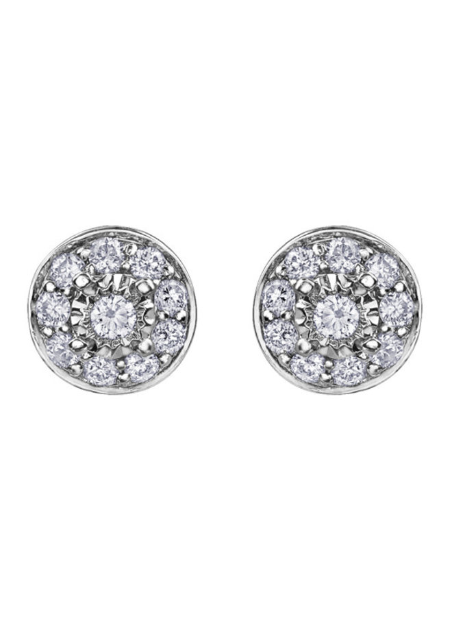 10k white 20 diamond earring = 0.17ct I1 GH