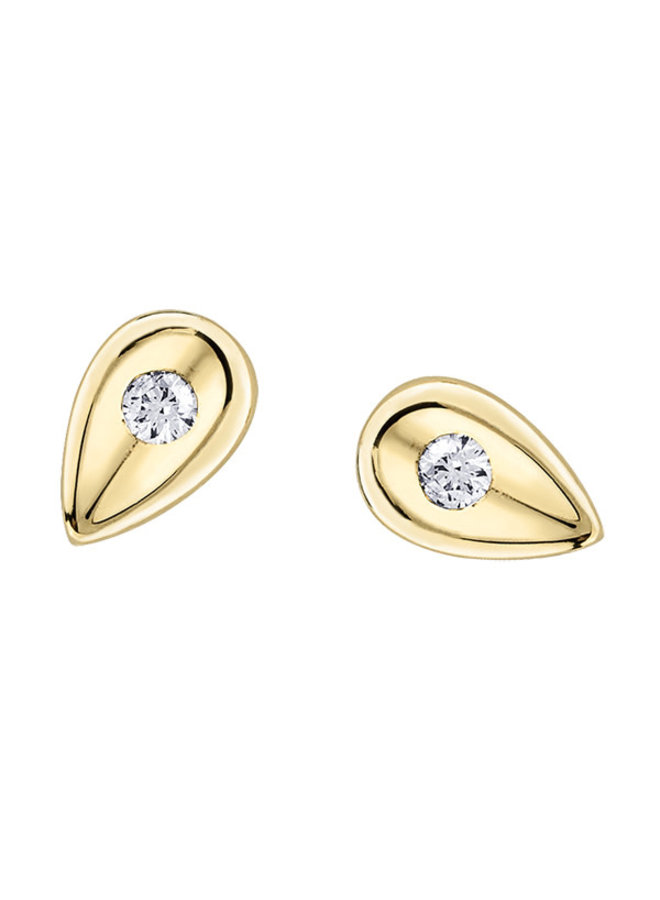 10k yellow 2 diamond earring = 0.04ct I1 J