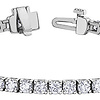 Bracelet tennis 14k blanc 61 diamants de laboratoire totalisant 5.00ct SI2 H+