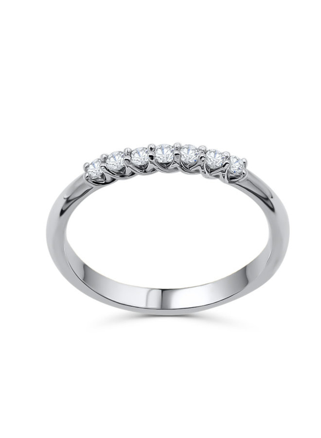 Semi-eternity 14k Lab-Grown 7x0.03ct VS FG