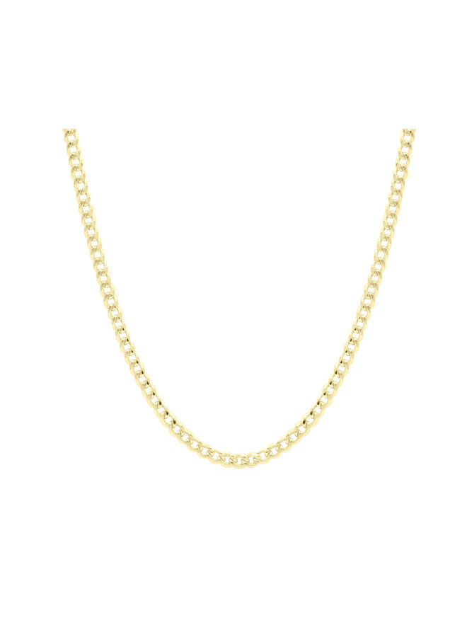 Chaine  10k  jaune  miami cuban 22 pouces 3mm