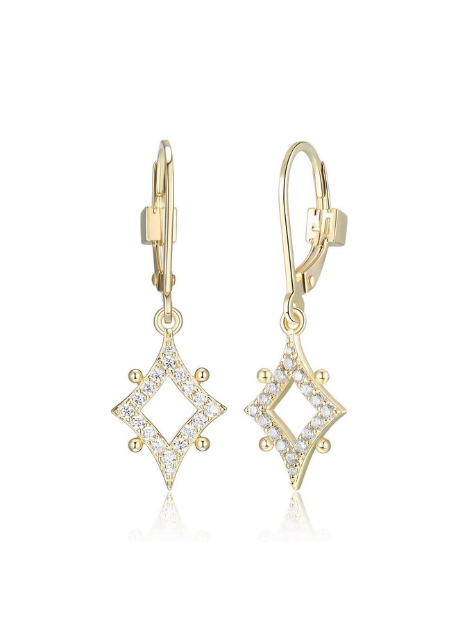 Earring .925 ELLE Stellar gold with cubic