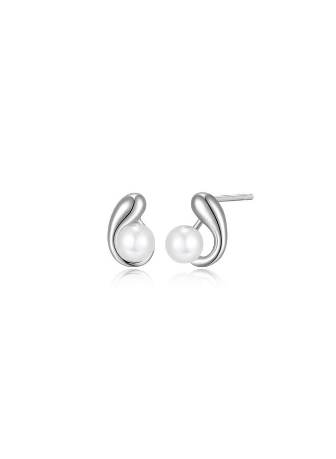 Fixed earring .925 ELLE Caramel pearl 5mm