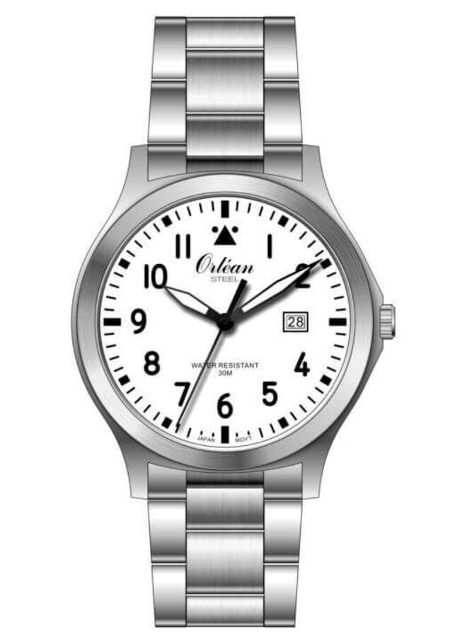Orleans man steel white background day