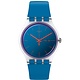 Swatch bleu silicone reflet violet