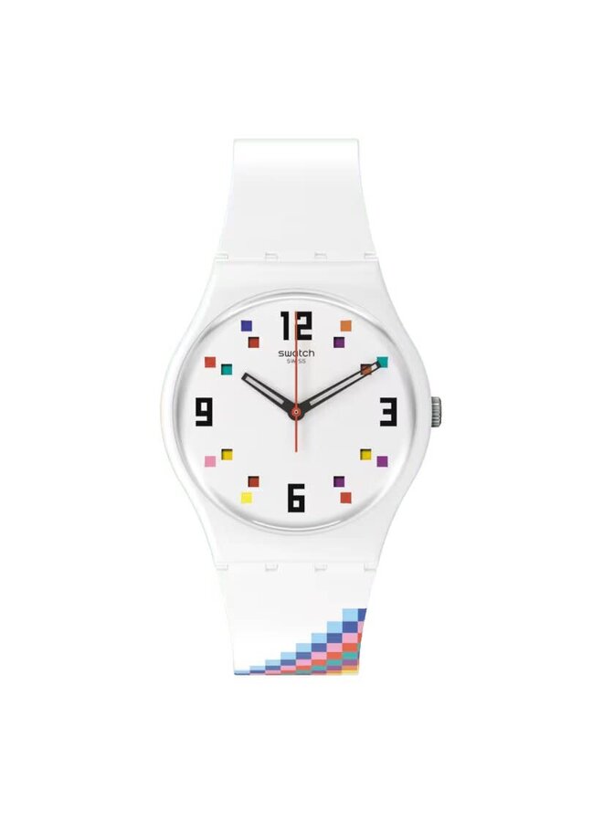 Swatch blanche silicone indicateurs de couleur