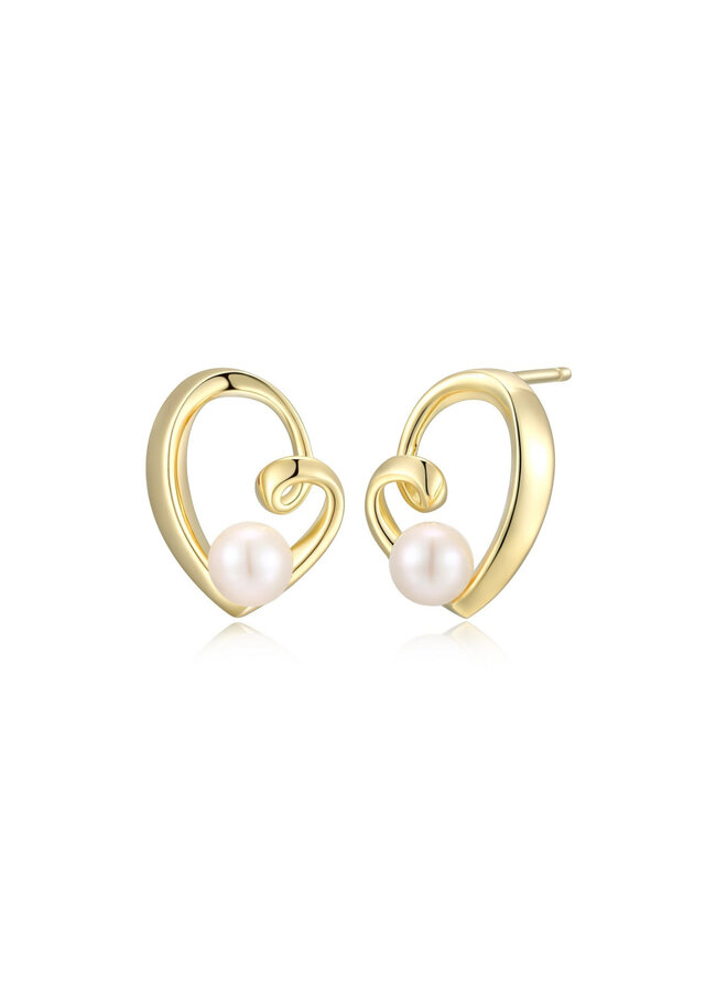 Boucle d'oreille 925 or perle