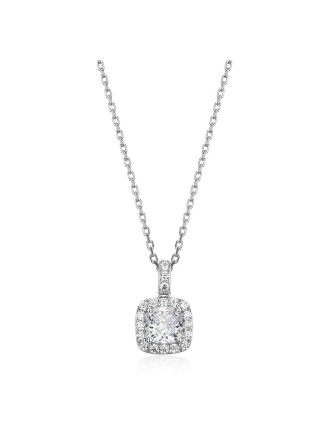 Elle silver 925 necklace with zircons