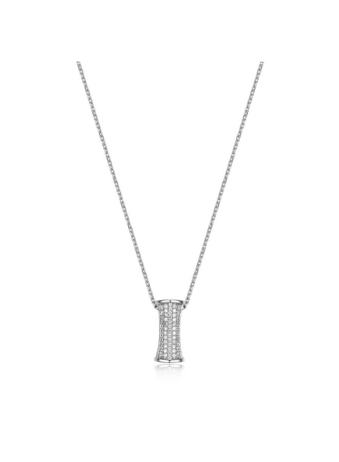 925 silver necklace Elle zircons