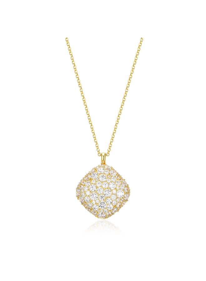 925 silver yellow zircon necklace Elle