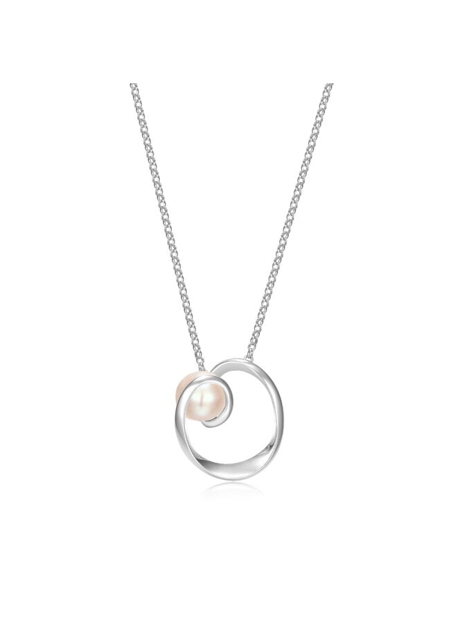 Pendentif Elle 925 Luna perle 8-8.5mm chaine incluse