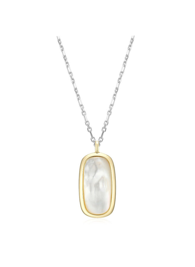 Elle 925 2-tone Allure mother-of-pearl pendant chain included