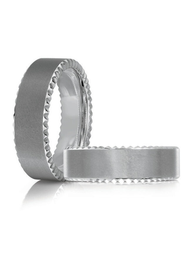 Tungsten bangle pattern 7mm