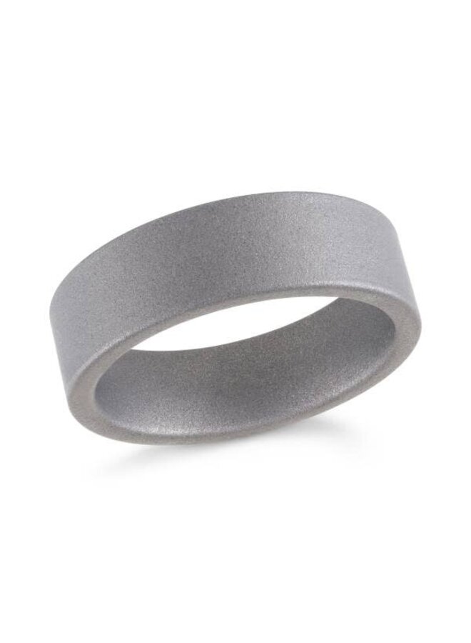 Jonc tungstène gris mat 7 mm