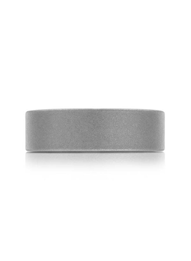 Jonc tungstène gris mat 7 mm