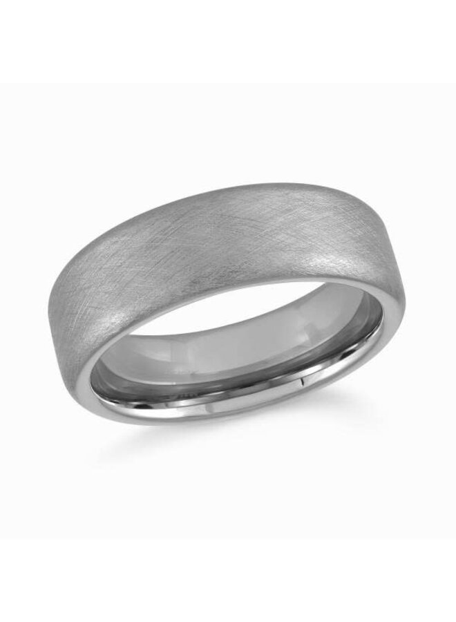 Brushed Tungsten bangle 7mm