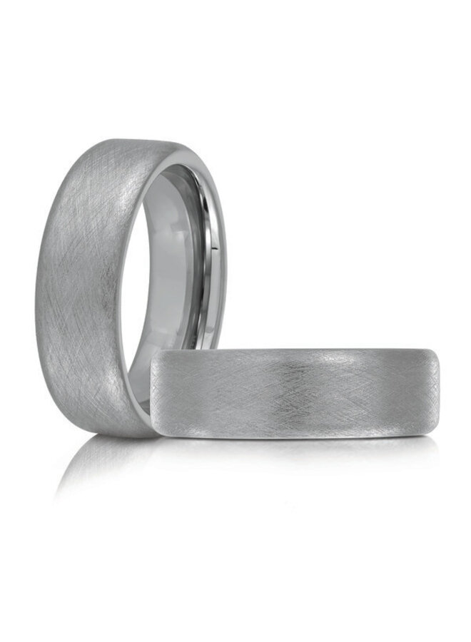 Brushed Tungsten bangle 7mm
