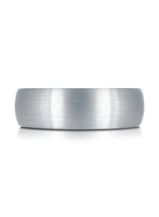 Men's brushed tungsten bangle silver and black color 7mm