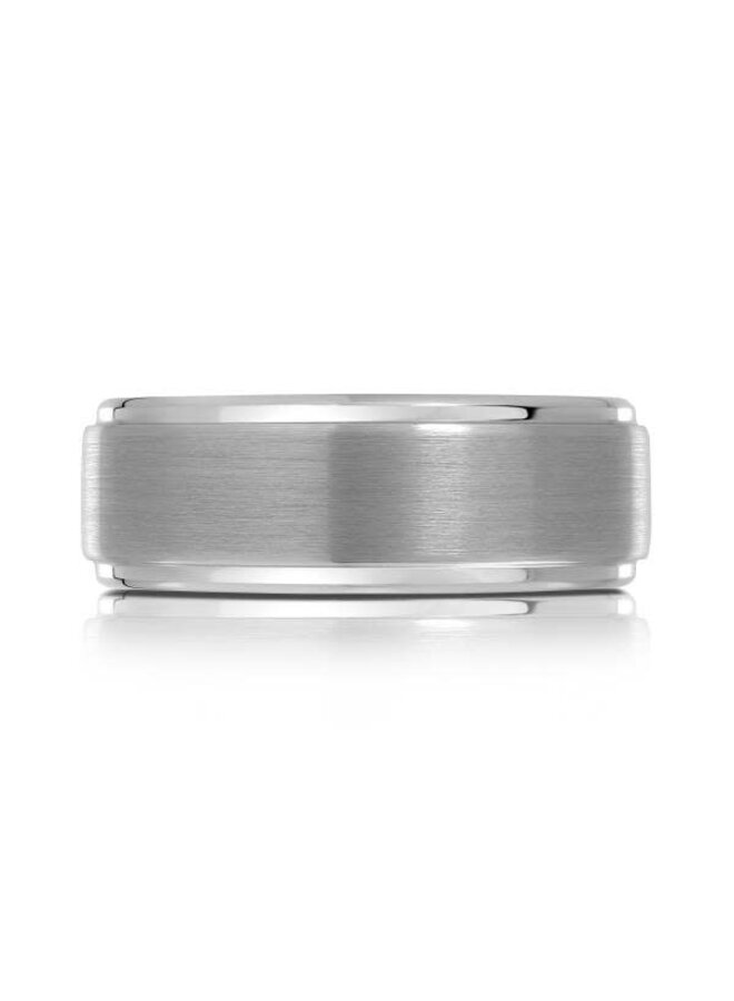 Men's brushed Tungsten bangle 8mm