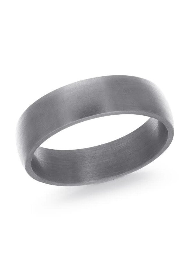 Brushed silver Tantalum men's bangle 6mm