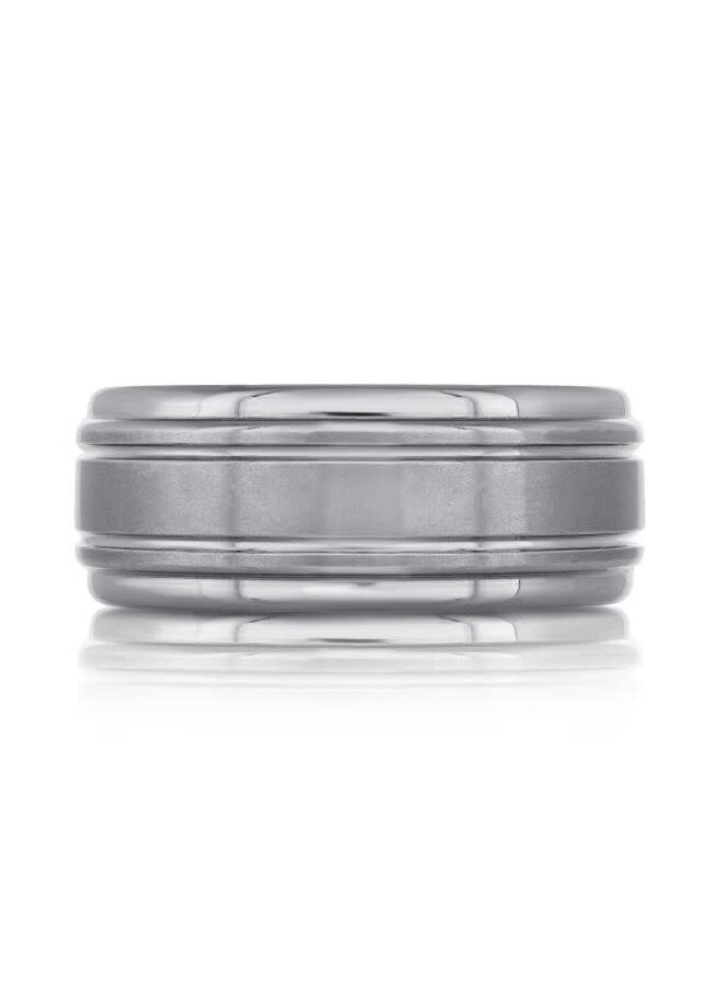Tantalum men's polished and brushed bangle 9mm