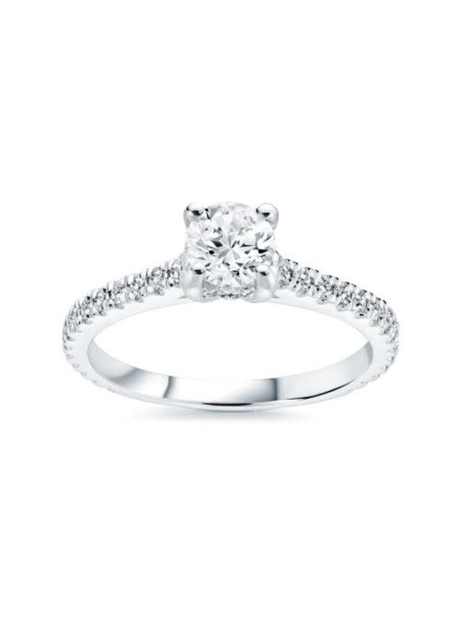 14k Lab-Grown Ring 1X0.50 0.18ct VS color F