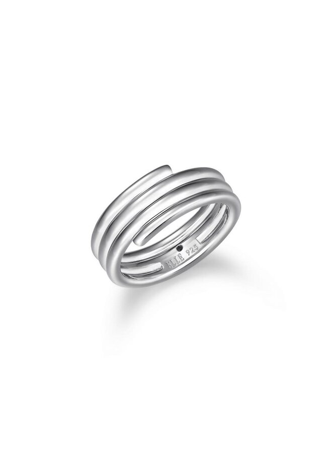 925 silver ring with 3 plain rows
