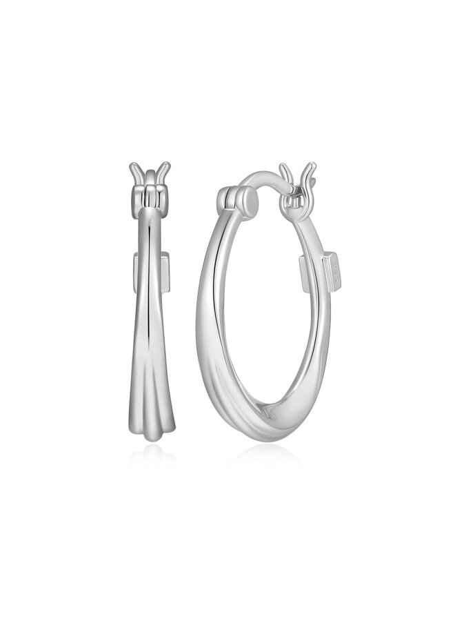 Boucle d'oreille anneau Elle  Swirl 925 20mm