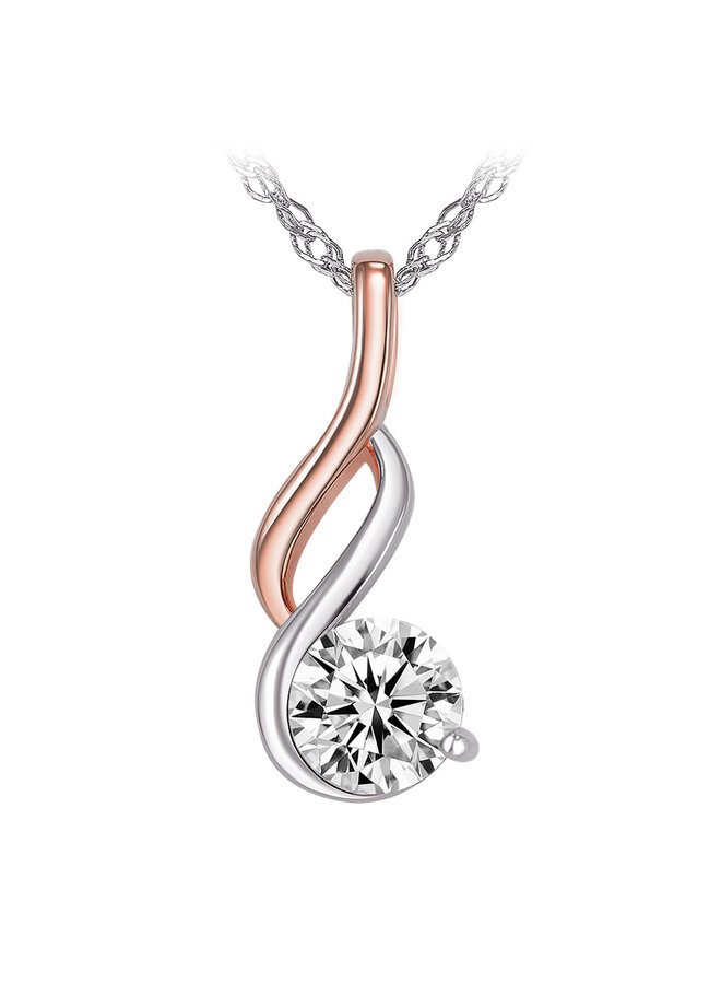 LEGEND PENDENTIF 925 2TONS SWIRL DROP