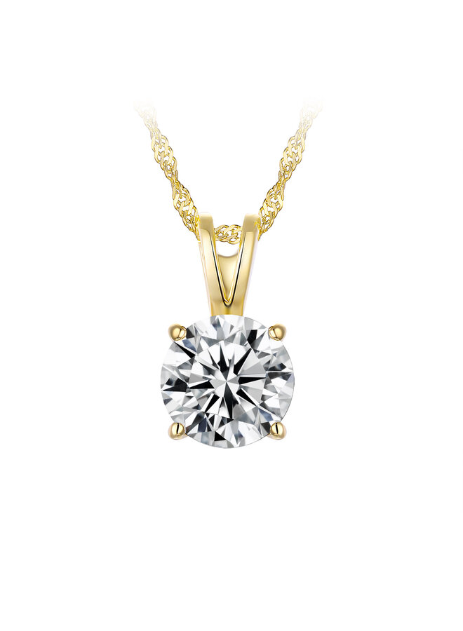 Legend collier sterling silver doré CZ