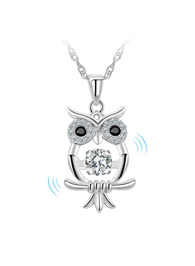 LEGEND PEND HIBOU CZ 925 CH INCLISE