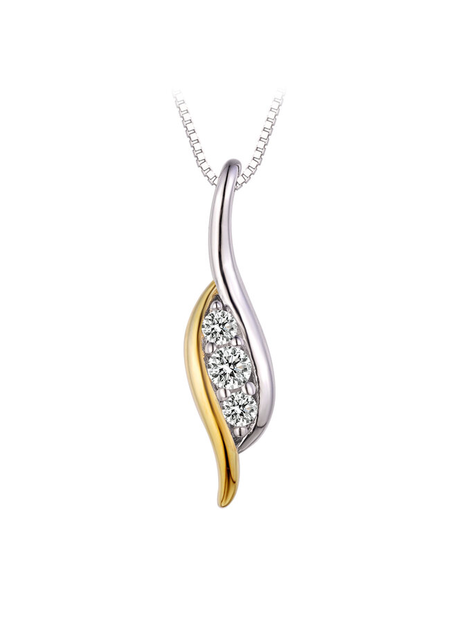 LEGEND PENDANT 925 2T TRIO CZ