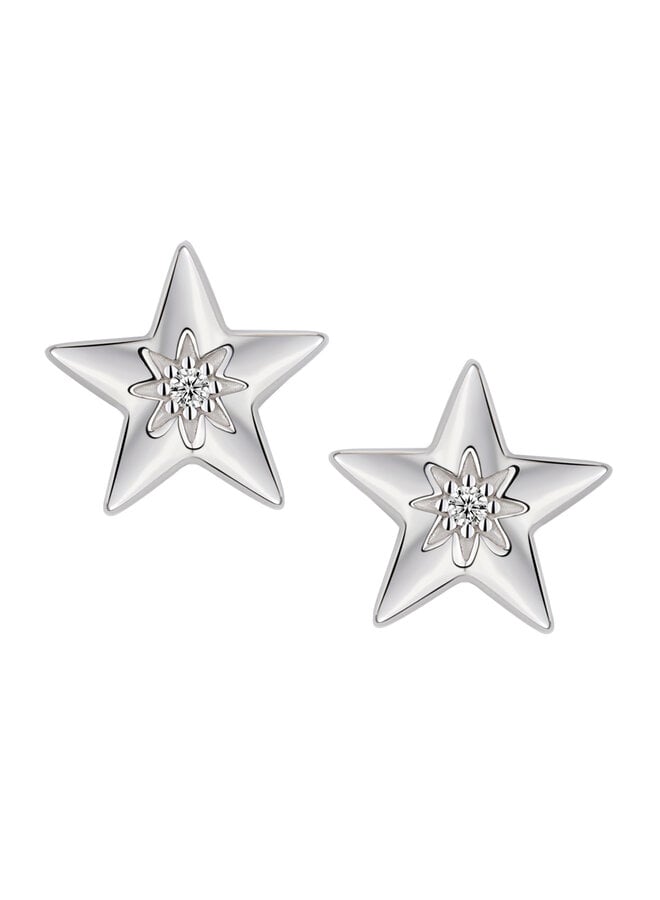 B.Oreille étoile 925 CZ