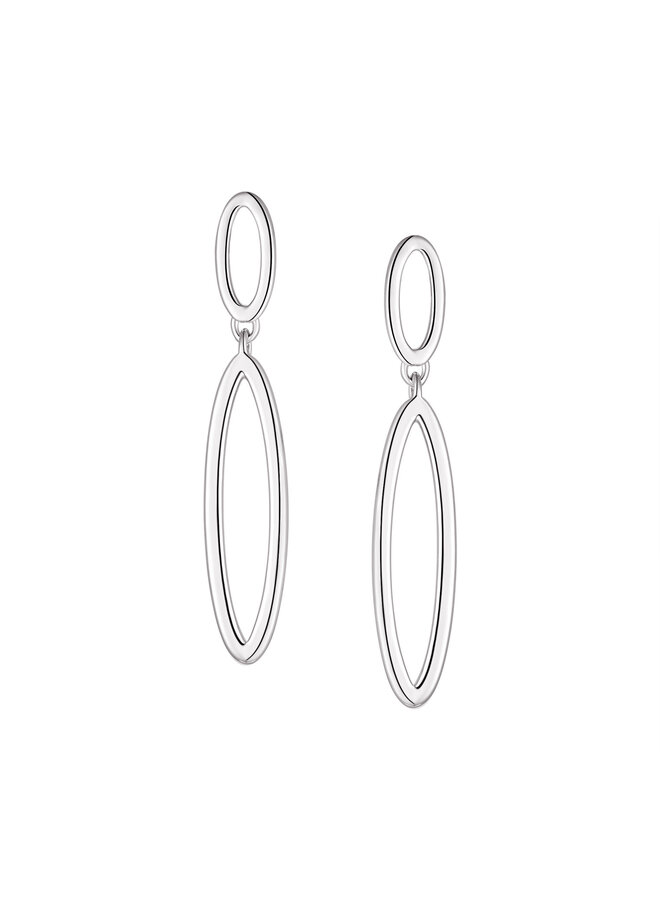 Boucles d'oreilles argent 925 uni pendantes