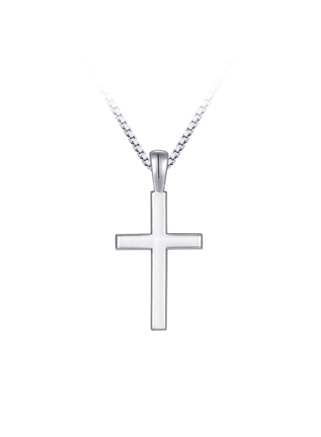 Collier argent 925 croix uni