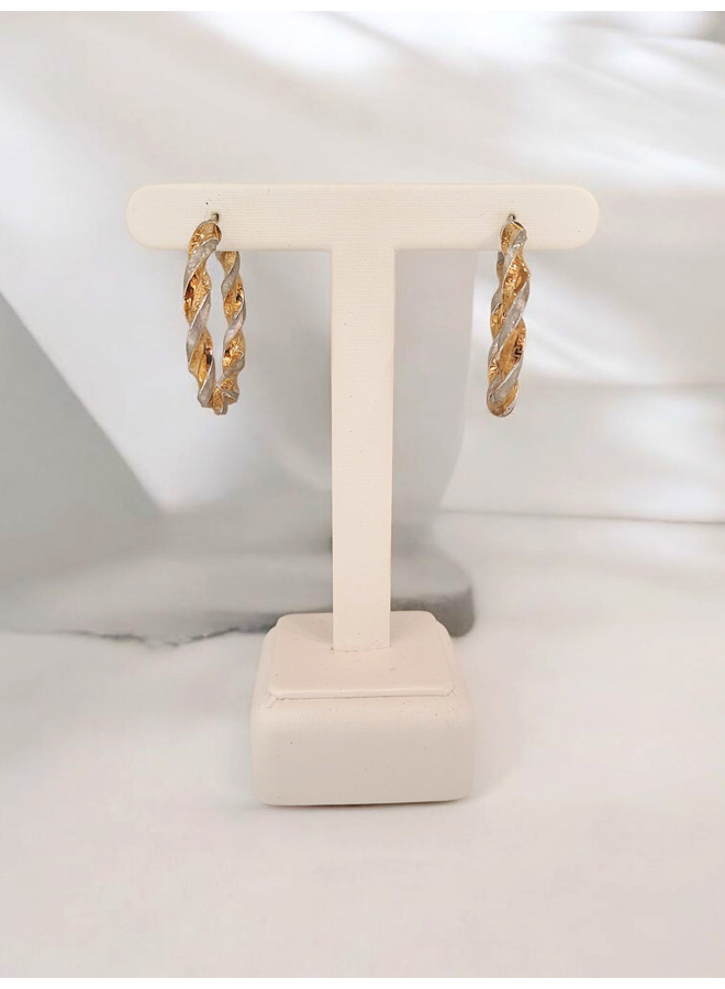 B.O. 10K 2-TONE TWISTER RING