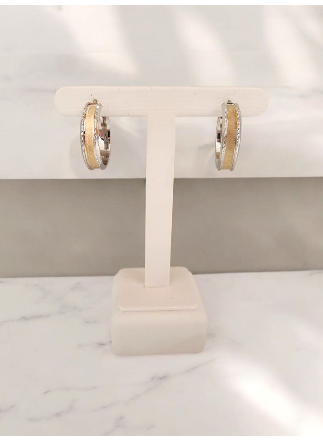 B.O. 2-TONE EARRING