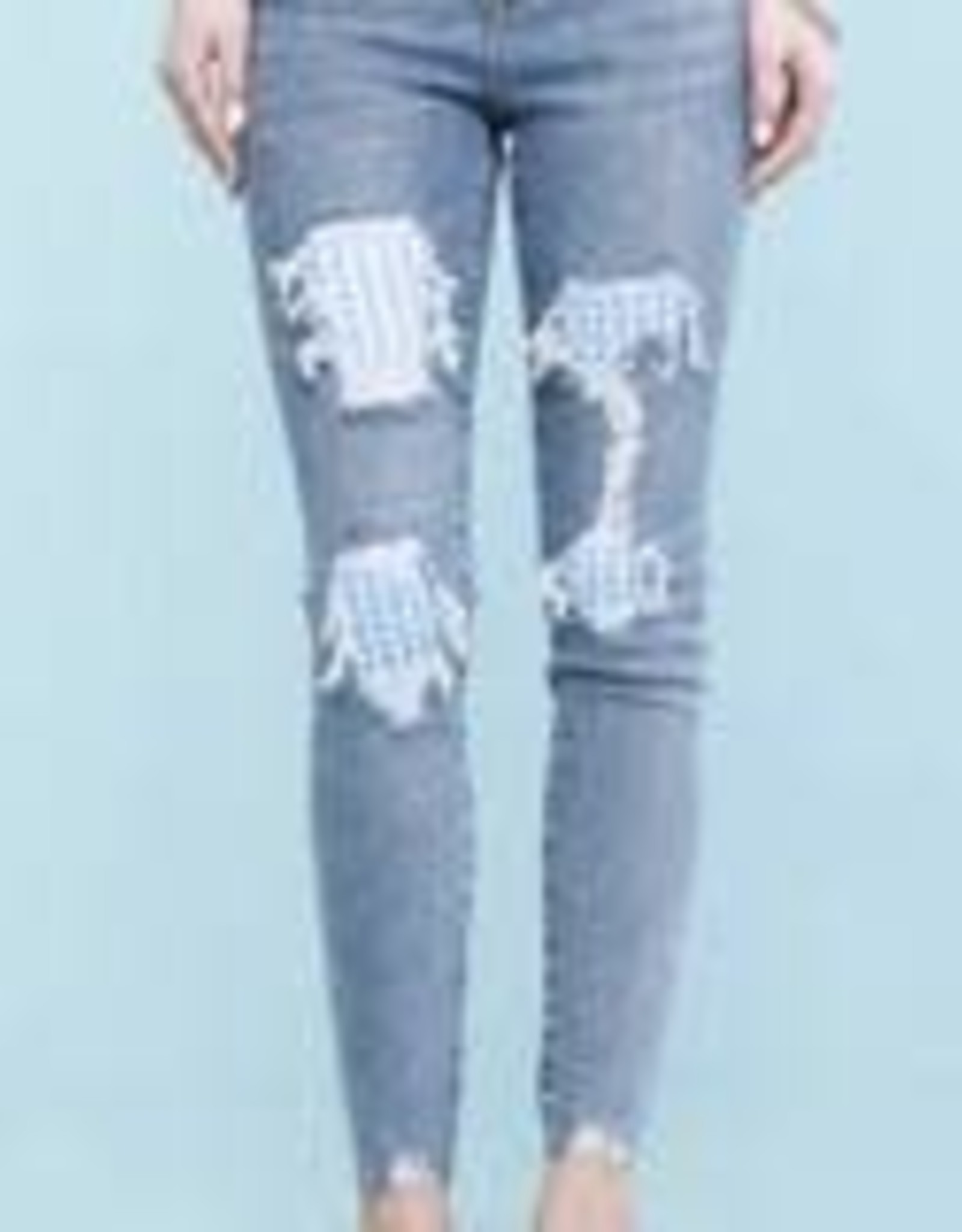 judy blue plaid patch jeans
