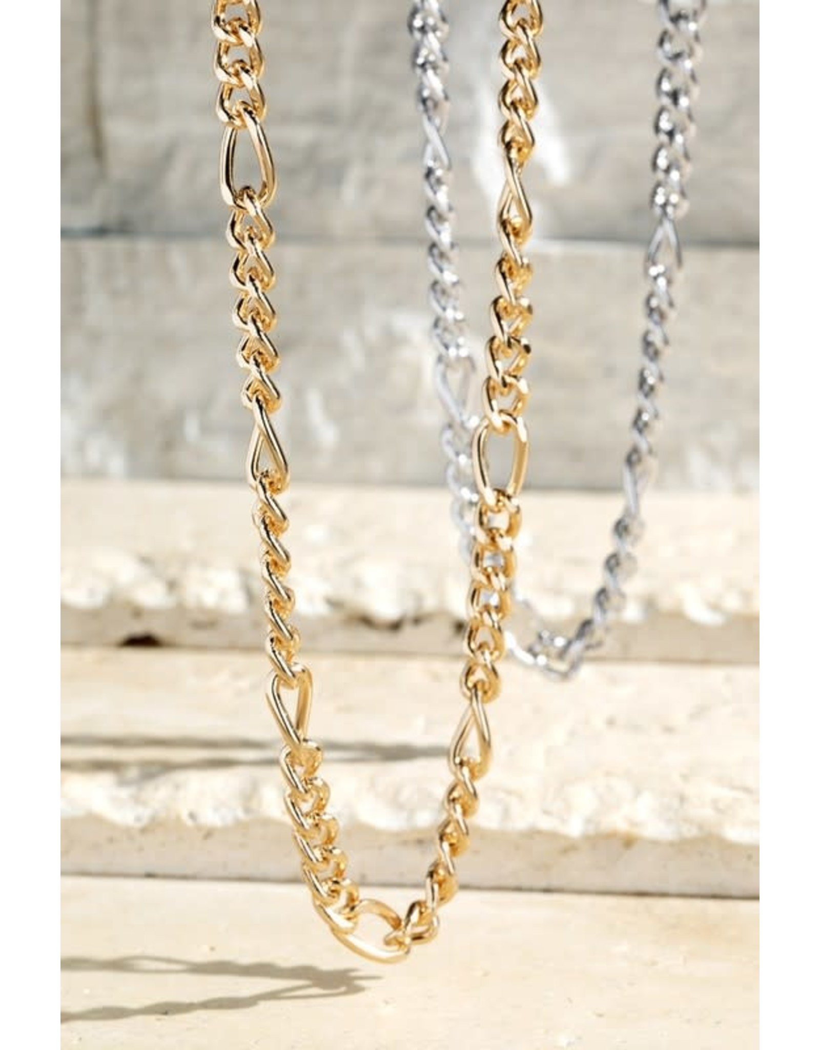 Metal Curb Chain Necklace