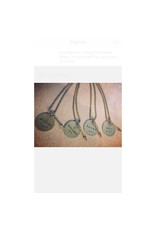 Antiqued Bronze Ball Necklace, Arrow, 24" Chain