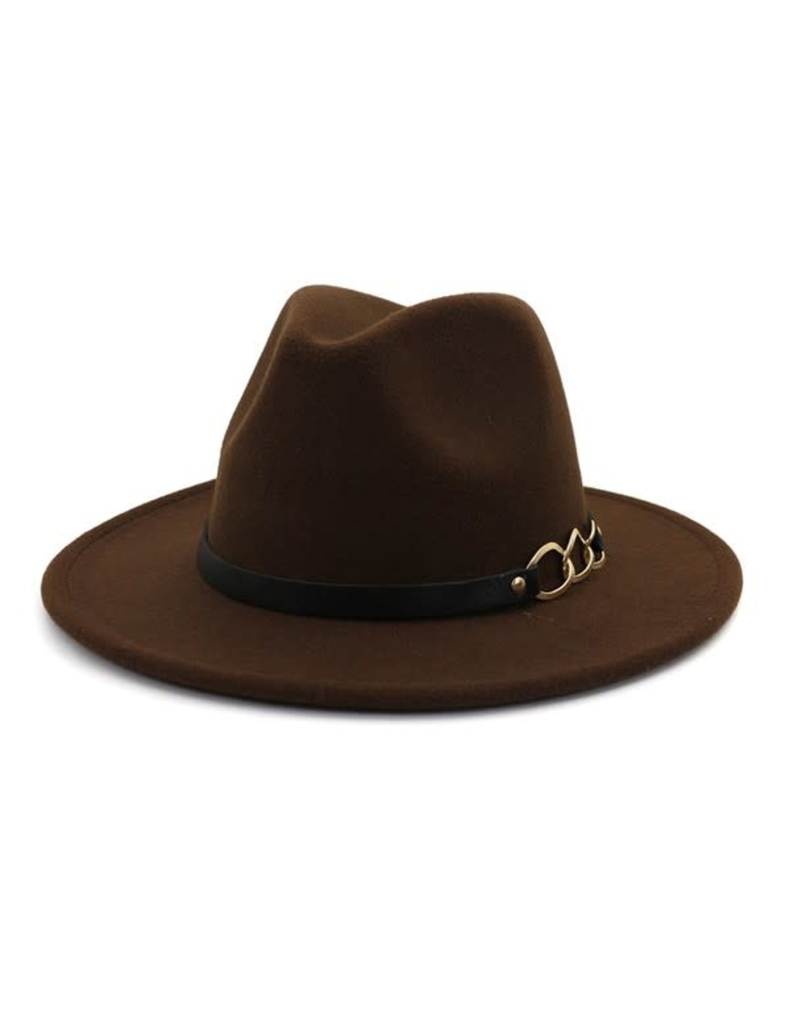 Chain Belt Trendy Panama Hat