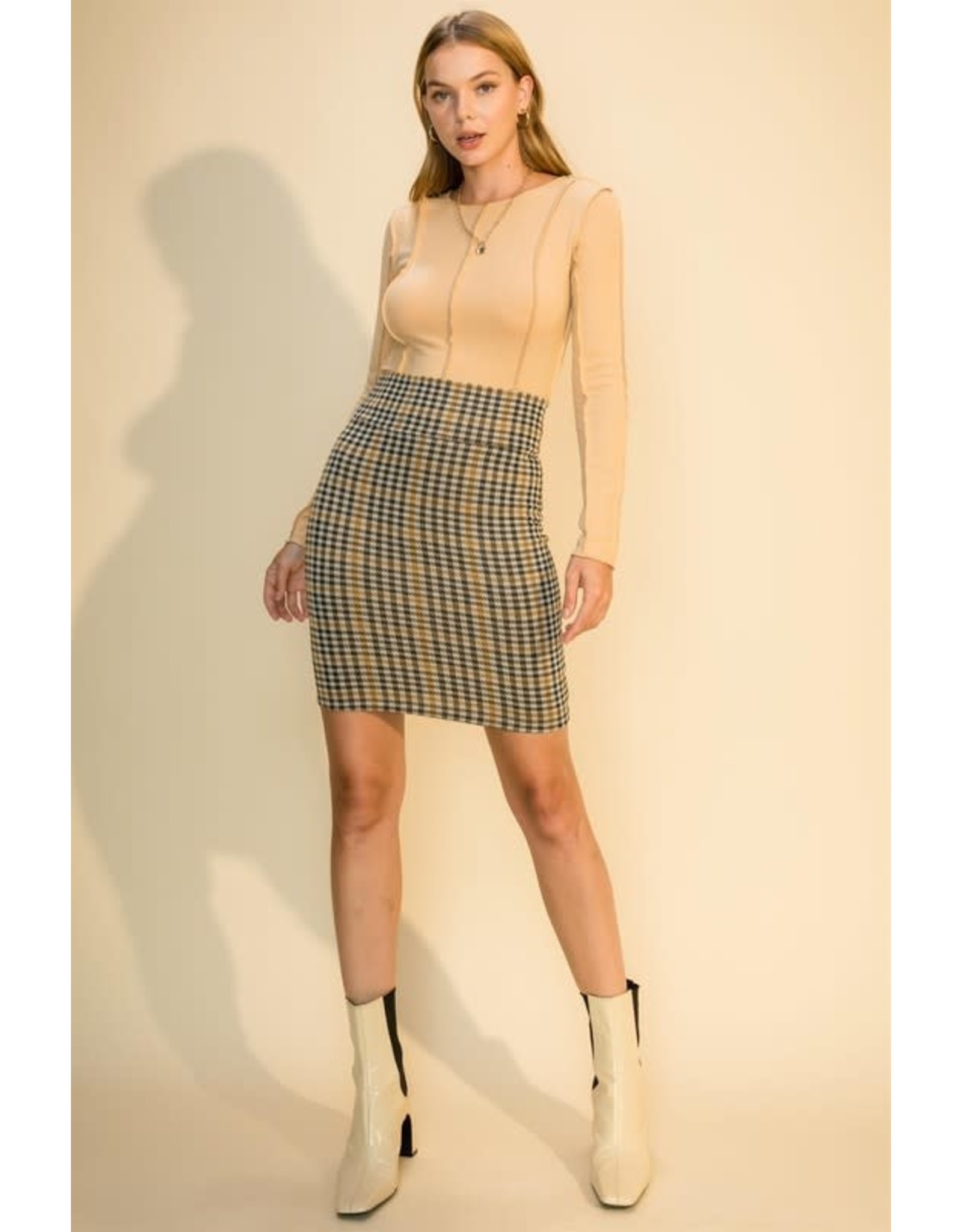 High Waist Mini  Skirt