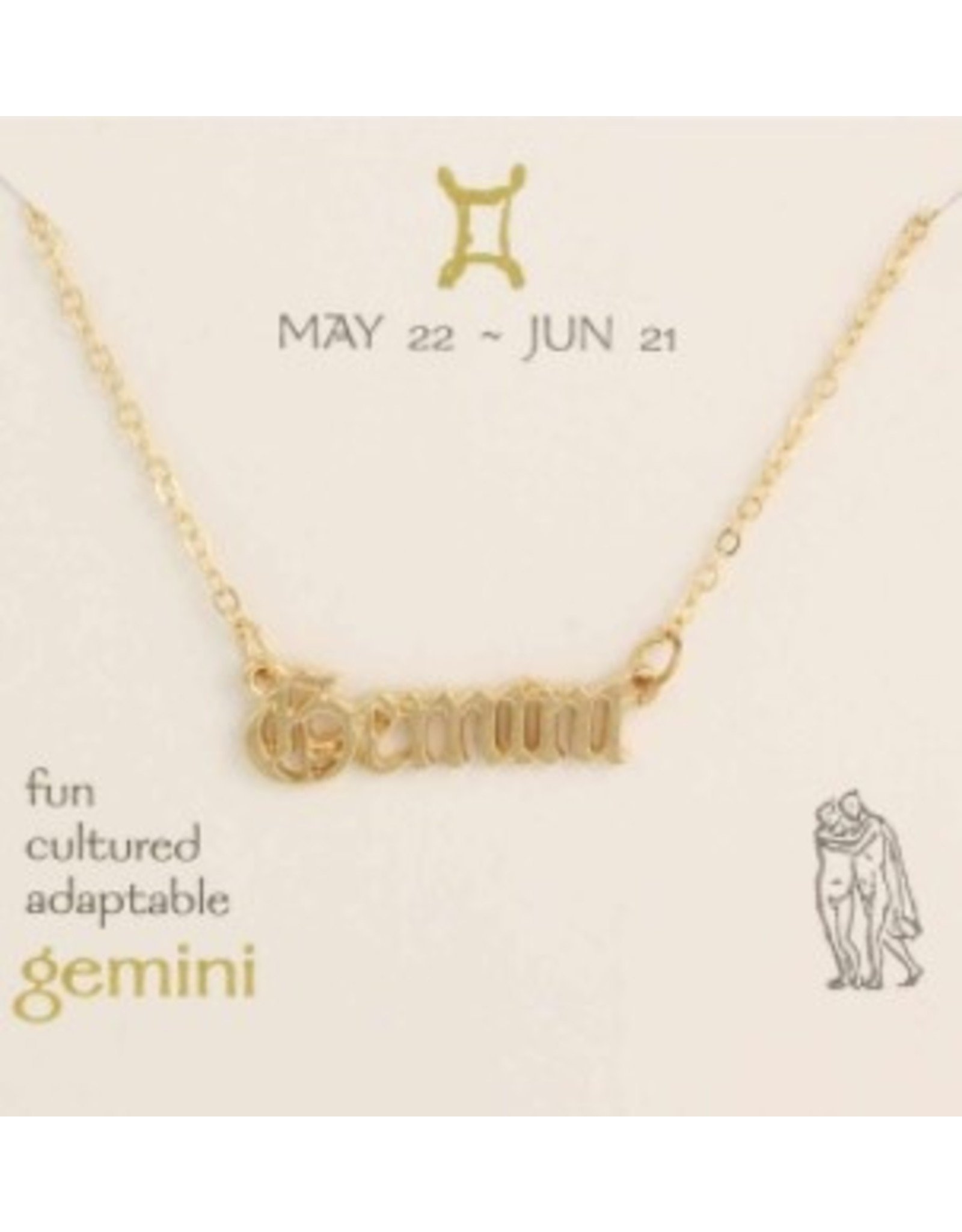 Gemini Script GD Necklace